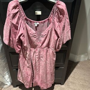 Whoa!!! White Birch sweetheart neck romper!!! Size small!